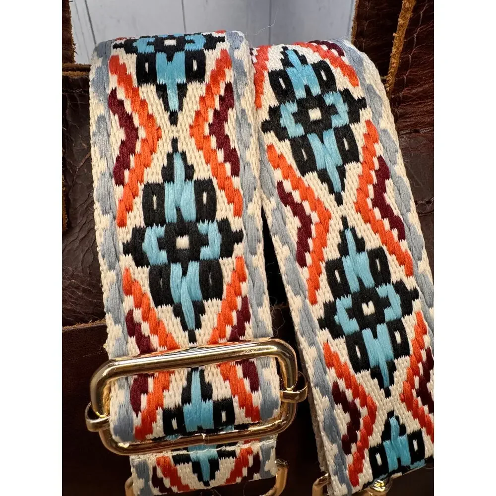 Colorful Woven Purse Strap Wide Bag Strap Boho Crossbody Purse Strap